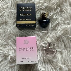 Versace Dylan Blue and Bright Crystal Mini Perfume Duo